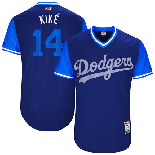 الصوبة الزجاجية Men's Los Angeles Dodgers #14 Enrique Hernandez  الصوبة الزجاجية